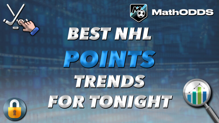 nhl POINTS point pointers lnh trends props bets picks pick