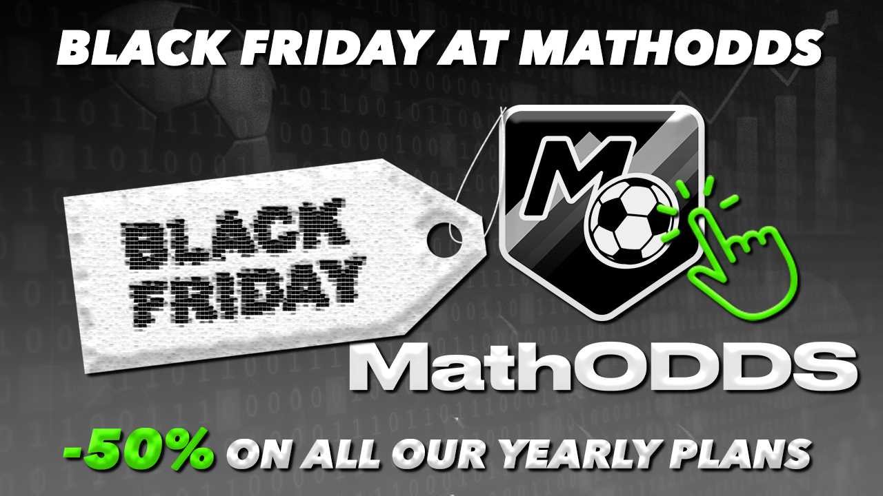 Black Friday’s here at Mathodds too: 50% off our annual plans!