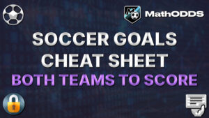Cheat sheet Football Soccer of the day - Both Teams To Score