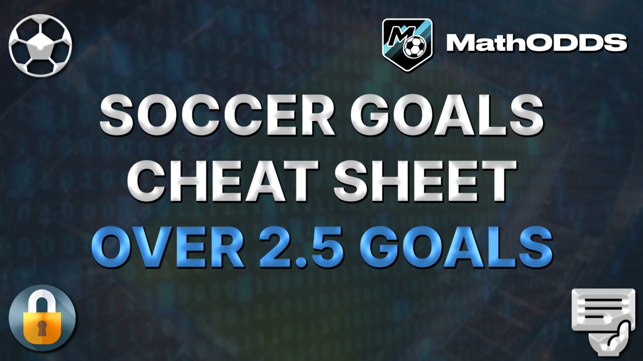 Cheatsheet Football Soccer of the day - Over 2.5 goals