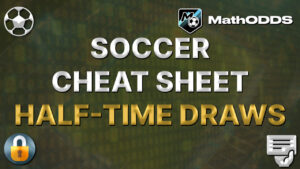 Cheat sheet Football Soccer of the day - TOP 5 POTENTIAL DRAW half-time
