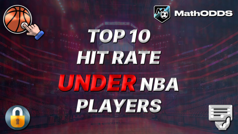 TOP 10 UNDER NBA HIT RATES - MATHODDS