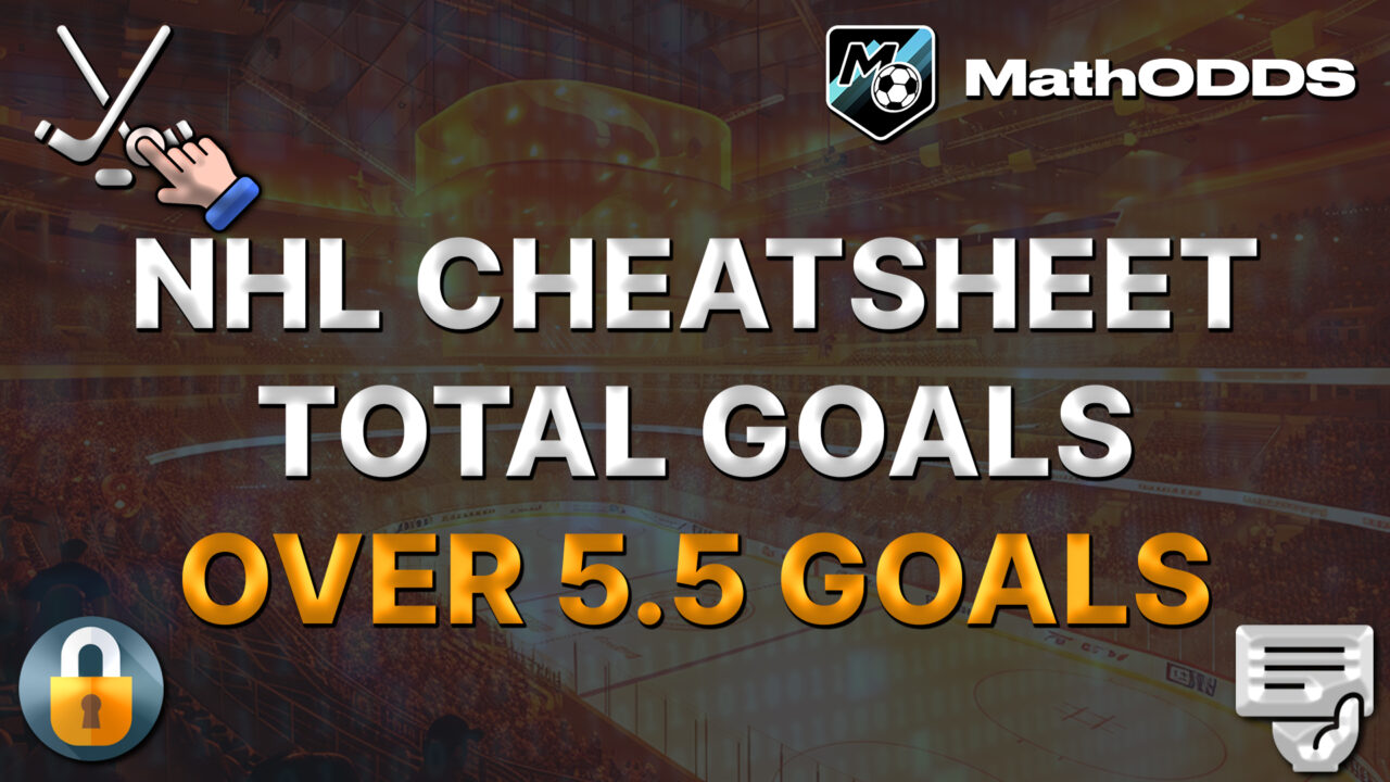 cheatsheet NHL HOCKEY LNH OVER 5.5 TOTAL GOALS