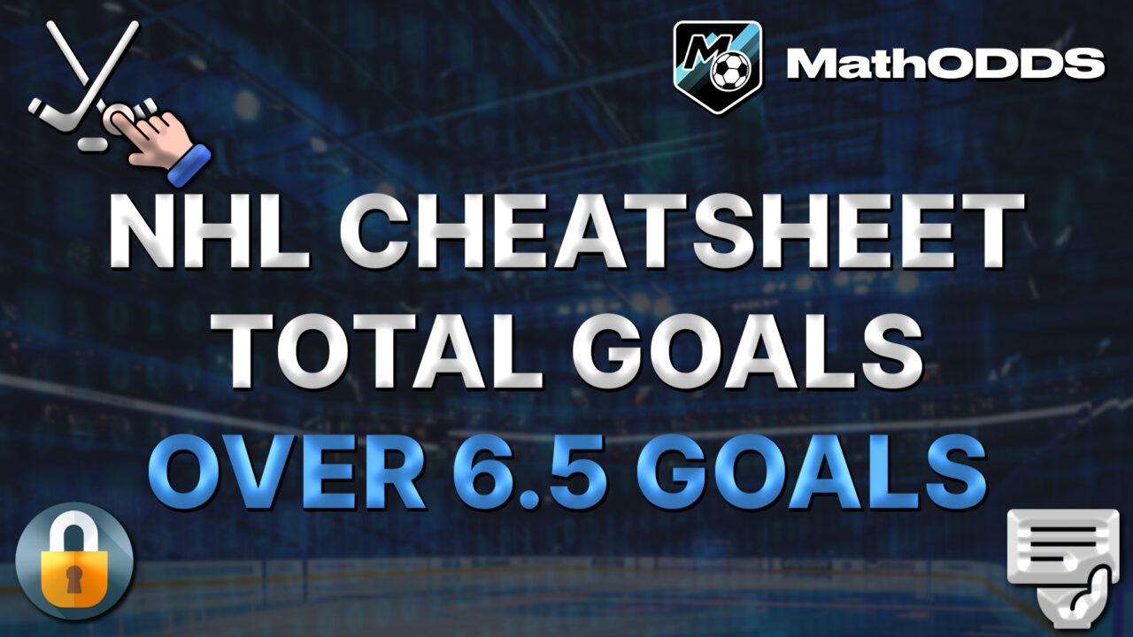 cheatsheet NHL HOCKEY LNH OVER 6.5 TOTAL GOALS