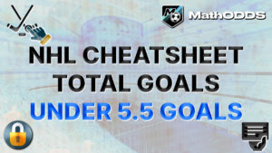 cheatsheet NHL HOCKEY LNH UNDER 5.5 TOTAL GOALS