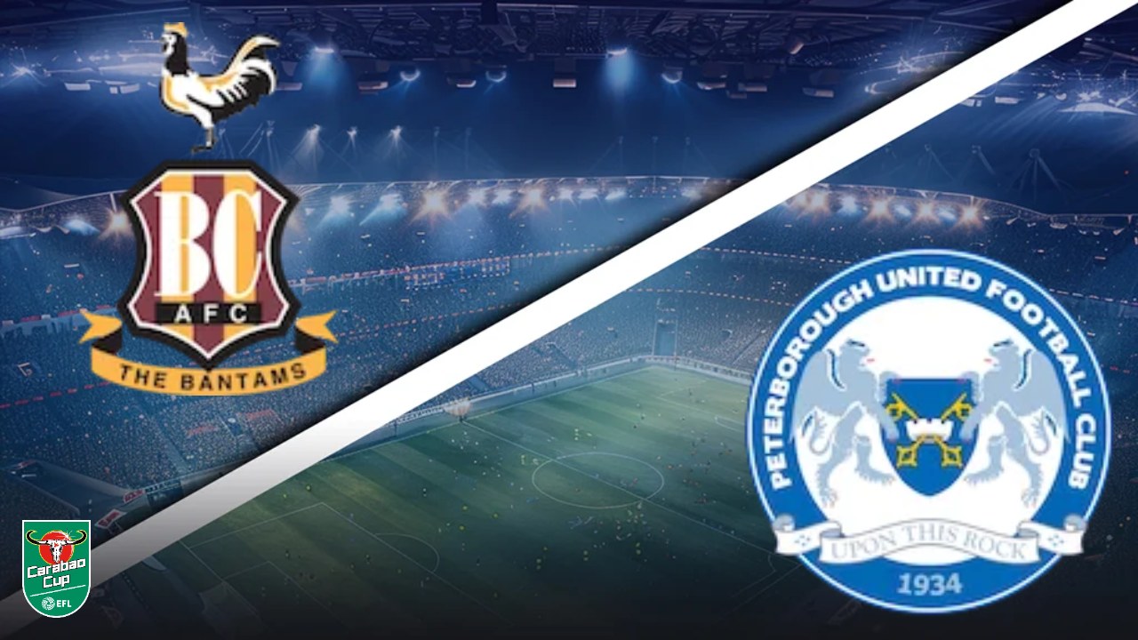 Bradford City vs Peterborough United Carabao Cup prediction 27/10/2026
