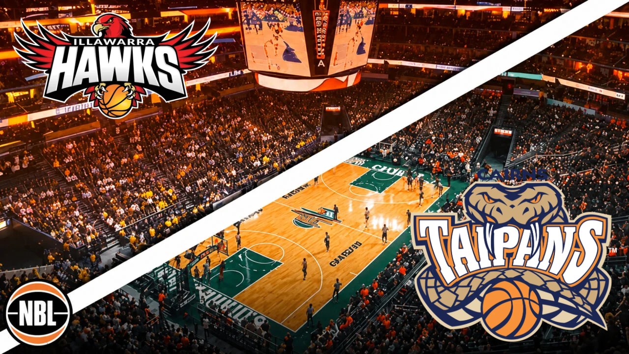 Illawarra Hawks vs Cairns Taipans NBL prediction visual